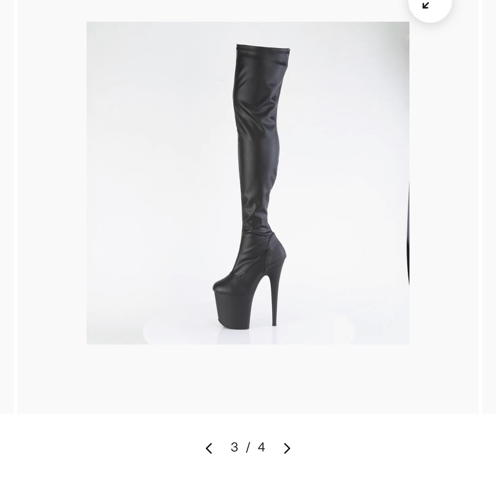 Black Over-the-Knee Stiletto Boots